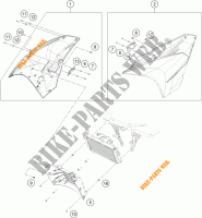 TAMPAS LATERAIS para KTM RC 390 WHITE ABS 2014