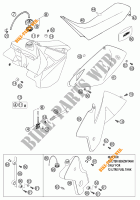 DEPÓSITO / BANCO para KTM 125 EXC SIX-DAYS 2002