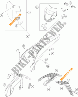 PLÁSTICOS para KTM 125 EXC 2015