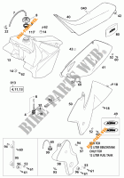 DEPÓSITO / BANCO para KTM 125 EXC 2001