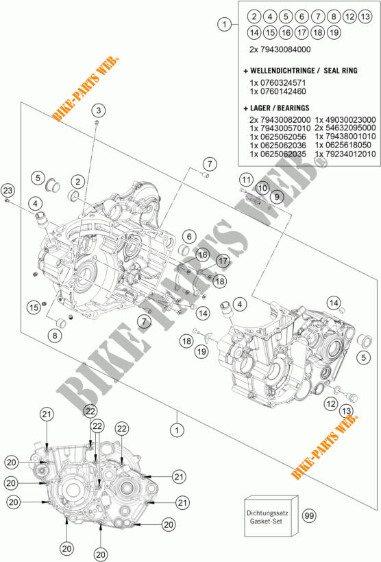 CARTERS para KTM 450 EXC-F 2018