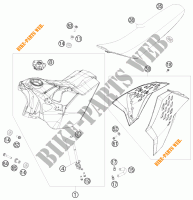 DEPÓSITO / BANCO para KTM 450 EXC CHAMPION EDITION 2010
