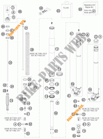 FORQUETA (PEÇAS) para KTM 450 EXC CHAMPION EDITION 2010