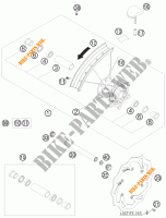 RODA DIANTEIRA para KTM 450 EXC CHAMPION EDITION 2010