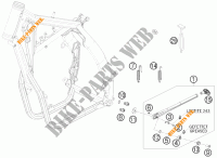 DESCANSO LATERAL / CENTRAL para KTM 450 EXC 2010