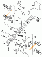 GUIADOR / CONTROLES para KTM 400 EXC WP 1994