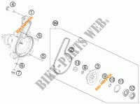 BOMBA DE ÁGUA para KTM RC 200 BLACK NON ABS 2015