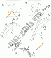 PLÁSTICOS para KTM 350 EXC-F SIX DAYS 2013