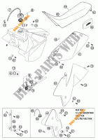 DEPÓSITO / BANCO para KTM 250 EXC RACING SIX DAYS 2002