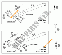 DESCANSO LATERAL / CENTRAL para KTM 250 EXC RACING SIX DAYS 2002