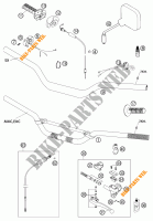 GUIADOR / CONTROLES para KTM 250 EXC SIX-DAYS 2002