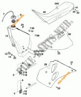 DEPÓSITO / BANCO para KTM 250 EXC MARZOCCHI/OHLINS 1997