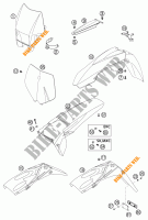 PLÁSTICOS para KTM 250 EXC 2002