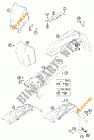 PLÁSTICOS para KTM 250 EXC 2002