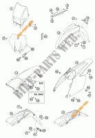 PLÁSTICOS para KTM 125 SXS 2003