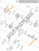 CAIXA DE VELOCIDADES   EIXO SECUNDARIO para KTM 1290 SUPER DUKE R SPECIAL EDITION ABS 2016