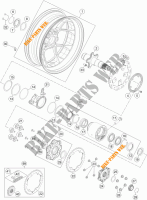 RODA TRASEIRA para KTM 1290 SUPER DUKE R SPECIAL EDITION ABS 2016