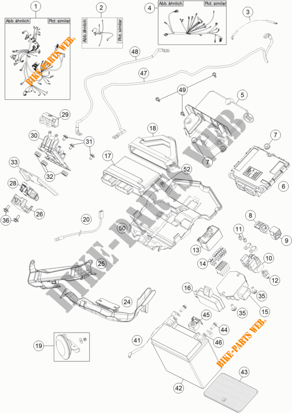 CABELAGEM para KTM 1290 SUPER DUKE R SPECIAL EDITION ABS 2016