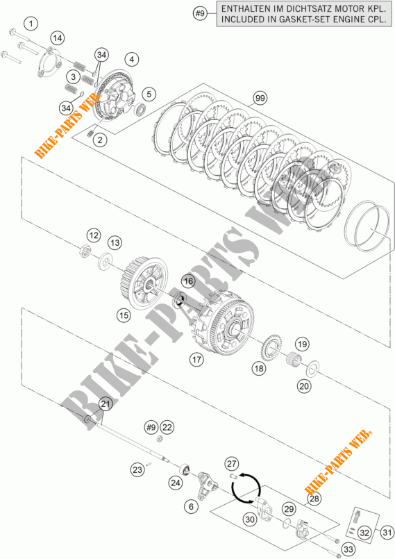 EMBRAIAGEM para KTM 1290 SUPER DUKE R SPECIAL EDITION ABS 2016