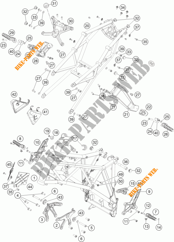 QUADRO para KTM 1290 SUPER DUKE R SPECIAL EDITION ABS 2016