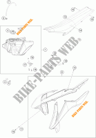 DEPÓSITO / BANCO para KTM 125 SX 2016
