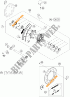 RODA TRASEIRA para KTM 125 SX 2016