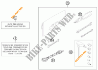 FERRAMENTAS / MANUAL / OPÇÕES para KTM 125 SX 2014