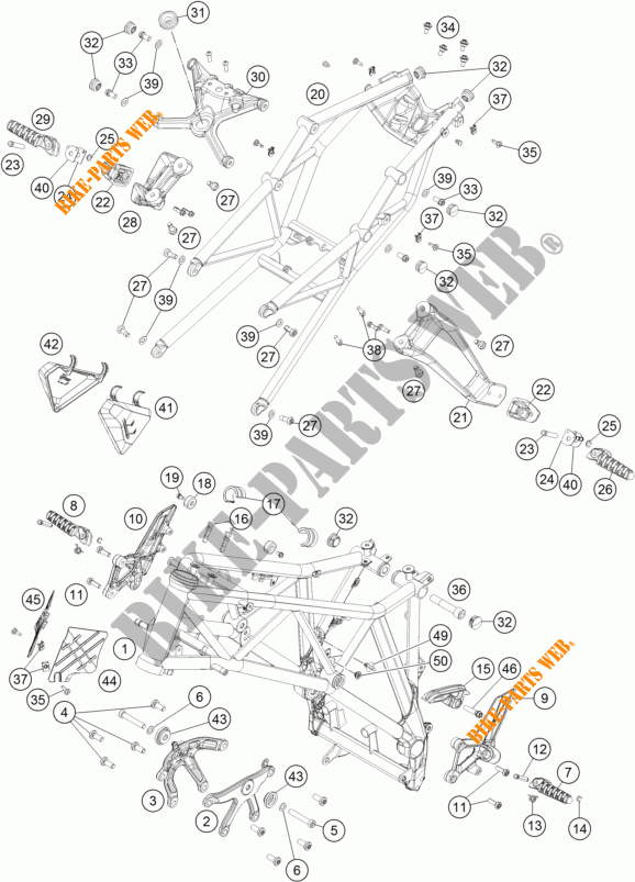 QUADRO para KTM 1290 SUPER DUKE R SPECIAL EDITION ABS 2016