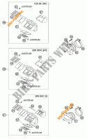 CAIXA DE LAMELAS para KTM 125 SX 2002