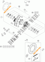 RODA TRASEIRA para KTM 450 SX-F 2016