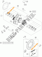 RODA TRASEIRA para KTM 350 SX-F 2018
