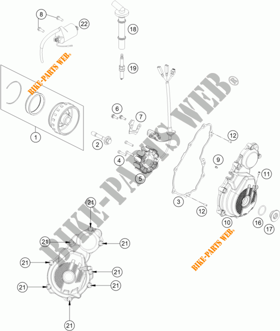 IGNIÇÃO para KTM 350 SX-F 2016