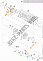 EMBRAIAGEM para KTM 1290 SUPER DUKE R ORANGE ABS 2016