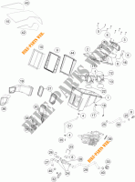 FILTRO AR para KTM 1290 SUPER DUKE R ORANGE ABS 2016