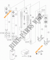 FORQUETA (PEÇAS) para KTM 1290 SUPER DUKE R ORANGE ABS 2016