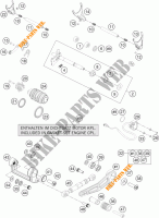 SELECTOR VELOCIDADES para KTM 1290 SUPER DUKE R ORANGE ABS 2016