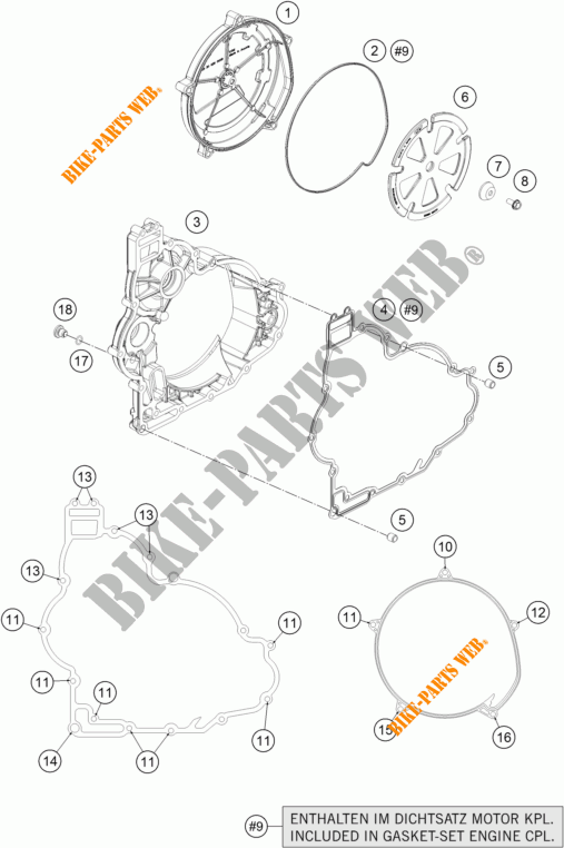 TAMPA EMBRAIAGEM para KTM 1290 SUPER DUKE R BLACK ABS 2016