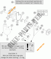 BOMBA DE ÁGUA para KTM 1290 SUPER DUKE R ORANGE ABS 2016