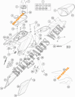 DEPÓSITO / BANCO para KTM 1290 SUPER DUKE R BLACK ABS 2016