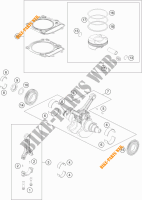CAMBOTA / PISTÃO para KTM 1290 SUPER DUKE R ORANGE ABS 2016