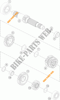 CAIXA DE VELOCIDADES   EIXO PRIMARIO para KTM 1290 SUPER DUKE R BLACK ABS 2016