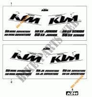 ADESIVOS para KTM 50 SX JUNIOR 2000