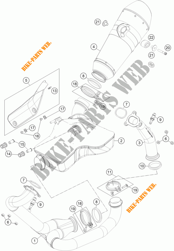 ESCAPE para KTM 1290 SUPER DUKE R BLACK ABS 2015