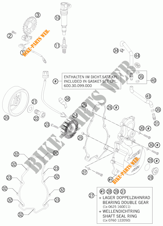 IGNIÇÃO para KTM 990 SUPER DUKE R 2013