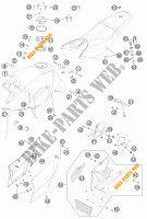 DEPÓSITO / BANCO para KTM 990 SUPER DUKE R 2012