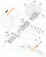 RODA DIANTEIRA para KTM 990 SUPER DUKE R 2012