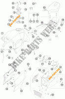 DEPÓSITO / BANCO para KTM 990 SUPER DUKE R 2010