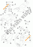 DEPÓSITO / BANCO para KTM 990 SUPER DUKE BLACK 2012