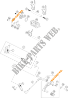 SELECTOR VELOCIDADES para KTM 390 DUKE ORANGE - B.D. 2020