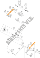 SELECTOR VELOCIDADES para KTM 390 DUKE ORANGE - B.D. 2020